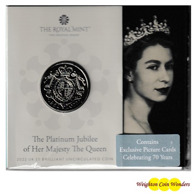 2022 BU £5 Coin Pack - The Platinum Jubilee of HM QEII